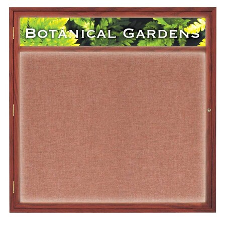 United Visual Products Open Faced Traditional Corkboard, 36x24" UV641A-GOLD-DRKSPR